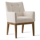 Lawrence Modern Upholstered Dining Chairs with Arms (Set of 4)