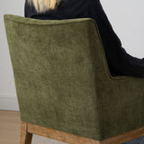 Lawrence Modern Upholstered Dining Chairs with Arms (Set of 4)