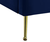 Lily Elegant Velvet Bed with Gold Steel Legs and Deep Channel Tufting for Contemporary Bedrooms