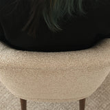 London Upholstered Solid Wood Full Back Dining Chair (Set of 2)