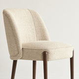 London Upholstered Solid Wood Full Back Dining Chair (Set of 4)