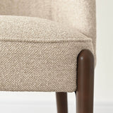 London Upholstered Solid Wood Full Back Dining Chair (Set of 4)