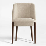 London Upholstered Solid Wood Full Back Dining Chair (Set of 2)