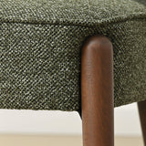 London Upholstered Solid Wood Full Back Dining Chair (Set of 2)