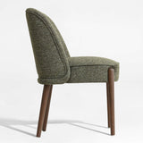 London Upholstered Solid Wood Full Back Dining Chair (Set of 2)