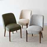 London Upholstered Solid Wood Full Back Dining Chair (Set of 4)