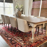 London Upholstered Solid Wood Full Back Dining Chair (Set of 2)