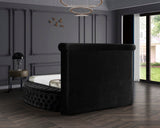 Luxus Round Velvet Bed with Deep Button Tufting, Spacious Storage, and Contemporary Style Design
