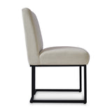 Mason Modern Metal Frame Upholstered Dining Chair (Set of 2)