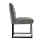 Mason Modern Metal Frame Upholstered Dining Chair (Set of 2)