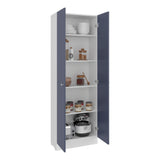 Tuhome Lambardi Tall Multistorage Cabinet with Double Door Design, Five Deep Interior Shelves, Freestanding Vertical Storage Solution for Kitchens, Laundry Rooms, Bedrooms or Utility Areas to Maximize Home Organization