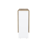 TUHOME Gateleg Folding Table with Space-Saving Drop-Leaf Design, Compact Foldable Structure and Sturdy Work Surface Offering Versatile Dining, Crafting and Home Office Functionality for Modern Small-Space Living