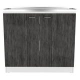 Napoles Utility Sink, Two Shelves, Double Door Cabinet