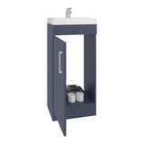TUHOME Madrid Floorstanding Bathroom Vanity with Integrated Resin Sink and Spacious Storage Compartment, Modern Organization Cabinet for Towels, Toiletries and Essentials, Functional Contemporary Solution for Bathroom Spaces