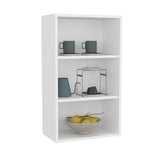 TUHOME Eco 36" High Open 3-Tier Wall Cabinet with Vertical Shelves, Modern Wall-Mounted Storage Unit for Bedroom, Office, Living Room or Garage, Compact Cube Shelf Organizer for Books, Décor, Toiletries and Everyday Essentials