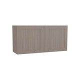 Zurich Wall Cabinet with Bardolino Finish, Double Door, One Shelf for Kitchen, Living Room, or Bathroom Storage, Space-Saving, Easy Installation, Durable Engineered Wood
