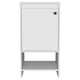 Tuhome Jane Bathroom Vanity with Single-Door Cabinet, Interior Storage Shelf, Open Lower Display Shelf, Modern Compact Sink Base Organizer for Toiletries, Linens, Daily Essentials, and Small Bathroom Optimization