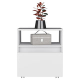 Austin Nightstand Modern Bedroom Side Table with Smooth-Glide Storage Drawer, Open Shelf for Books and Magazines, Easy-Move Caster Base and Spacious Top Surface for Everyday Essentials by Austin Furniture
