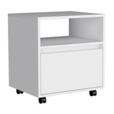 Austin Nightstand, Casters, Single Drawer