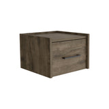 TUHOME Boa Floating Nightstand with Wall-Mounted Design, Spacious Storage Drawer, Upper Display Surface and Sleek Contemporary Profile Offering Modern Bedroom Organization and Durable Engineered Wood Construction
