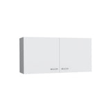TUHOME Napoles 39-Inch Wide Double-Door Wall Cabinet with Spacious Interior Storage, Modern Two-Tone Mounted Cabinet for Kitchen Organization, Office Supplies, Bathroom Essentials or Multiroom Home Use