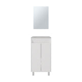 Brady Wall-Mounted Storage Cabinet for Bathroom Environments Featuring Integrated Mirror Door Face and Optimized Interior Organization with Two Shelves for Compact Functionality