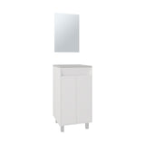 Brady Wall-Mounted Storage Cabinet for Bathroom Environments Featuring Integrated Mirror Door Face and Optimized Interior Organization with Two Shelves for Compact Functionality