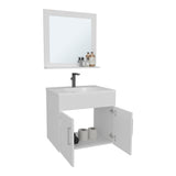 TUHOME Blake Bathroom Mirror Cabinet with Wall-Mounted Design and Two Interior Storage Shelves, Modern Space-Saving Solution for Organizing Toiletries, Personal Care Items and Everyday Essentials in Contemporary Home Bathrooms