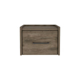 TUHOME Boa Floating Nightstand with Wall-Mounted Design, Spacious Storage Drawer, Upper Display Surface and Sleek Contemporary Profile Offering Modern Bedroom Organization and Durable Engineered Wood Construction