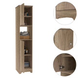 Tuhome Ibis Linen Cabinet with Double Doors, Four Interior Shelves, Two Cabinets, Elegant Design for Bedroom, Bathroom, or Utility Storage
