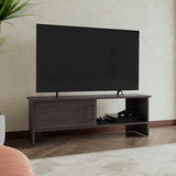 Navia 47" Wide Modern TV Stand with One-Door Cabinet and Open Shelf, Media Console with Cable Management for Living Room, Entertainment Center for TVs up to 54", Stylish Storage Organizer