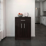 Mayorca Compact Multistorage Cabinet with One Drawer and Two Doors Cabinet with Interior Storage, Kitchen and Coffee Station Storage Option