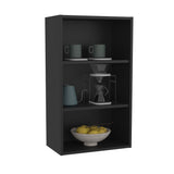 TUHOME Eco 36" High Open 3-Tier Wall Cabinet with Vertical Shelves, Modern Wall-Mounted Storage Unit for Bedroom, Office, Living Room or Garage, Compact Cube Shelf Organizer for Books, Décor, Toiletries and Everyday Essentials