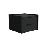 TUHOME Boa Floating Nightstand with Wall-Mounted Design, Spacious Storage Drawer, Upper Display Surface and Sleek Contemporary Profile Offering Modern Bedroom Organization and Durable Engineered Wood Construction