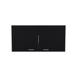 Zurich Wall Cabinet with Bardolino Finish, Double Door, One Shelf for Kitchen, Living Room, or Bathroom Storage, Space-Saving, Easy Installation, Durable Engineered Wood