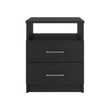 Napoles Nightstand, Superior Top, Two Drawers, One Shelf