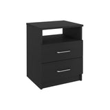Napoles Nightstand, Superior Top, Two Drawers, One Shelf