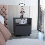 Austin Nightstand, Casters, Single Drawer