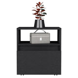 Austin Nightstand Modern Bedroom Side Table with Smooth-Glide Storage Drawer, Open Shelf for Books and Magazines, Easy-Move Caster Base and Spacious Top Surface for Everyday Essentials by Austin Furniture