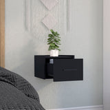 TUHOME Boa Floating Nightstand with Wall-Mounted Design, Spacious Storage Drawer, Upper Display Surface and Sleek Contemporary Profile Offering Modern Bedroom Organization and Durable Engineered Wood Construction