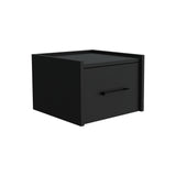 TUHOME Boa Floating Nightstand with Wall-Mounted Design, Spacious Storage Drawer, Upper Display Surface and Sleek Contemporary Profile Offering Modern Bedroom Organization and Durable Engineered Wood Construction