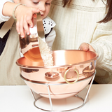 Mauviel M'Passion Copper Egg White Beating Bowl With Ring & Support, 5-qt