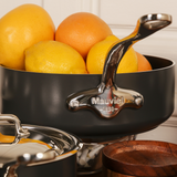 Mauviel M'STONE 3 Stewpan With Lid, Cast Stainless Steel Handles, 6.7-Qt