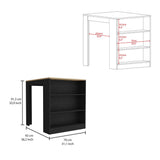 Tuhome Kitchen Counter with Spacious Storage, Open Shelves, Modern and Functional Design, Ideal for Kitchens, Dining Rooms, or Utility Spaces
