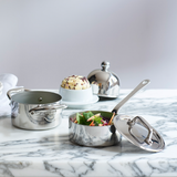 Mauviel M'MINIS Copper Portable Heater With Candle for Small Saucepan, 4.5-in