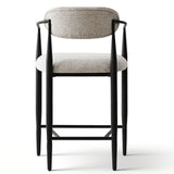 Manhattan 25.5" Chenille Counter Stool With Arms (Set of 3)