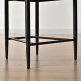 Manhattan 25.5" Chenille Counter Stool With Arms (Set of 3)