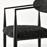Manhattan 25.5" Chenille Counter Stool with Arms (Set of 2)