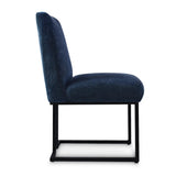 Mason Modern Metal Frame Upholstered Dining Chair (Set of 2)