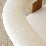Maye Beige Boucle Upholstered Living Room Chair (1-Piece)